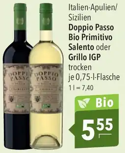 CITTI Markt Doppio Passo Bio Primitivo Salento oder Grillo IGP Angebot