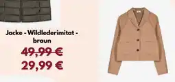 Takko Fashion Jacke - Wildlederimitat - braun Angebot