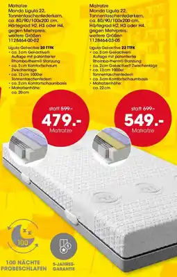 Möbel Martin Matratze Angebot