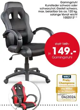 Möbel Martin Vito Gamingstuhl Angebot