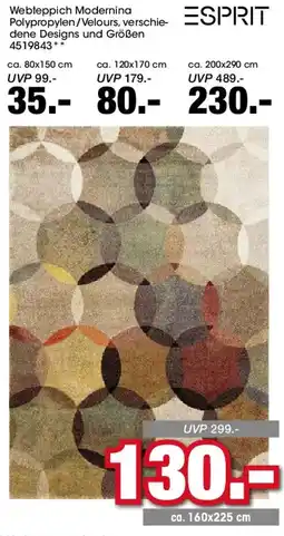 Möbel Martin ESPRIT Webteppich Modernina Angebot