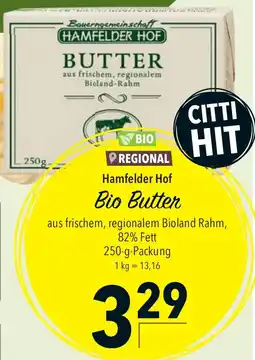 CITTI Markt Hamfelder Hof Bio Butter Angebot