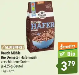 CITTI Markt Bauck Mühle Bio Demeter Hafermüsli Angebot