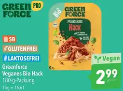 CITTI Markt Greenforce Veganes Bio Hack Angebot