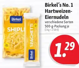 Nah & Frisch Birkel's No. 1 Hartweizen Eiernudeln Angebot