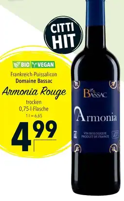 CITTI Markt Domaine Bassac Armonia Rouge Angebot