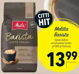 CITTI Markt Melitta Barista Angebot