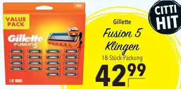 CITTI Markt Gillette Fusion 5 Klingen Angebot
