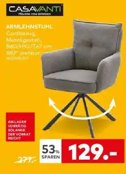 porta CASAVANTI ARMLEHNSTUHL Angebot
