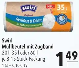 CITTI Markt Swirl Müllbeutel mit Zugband Angebot