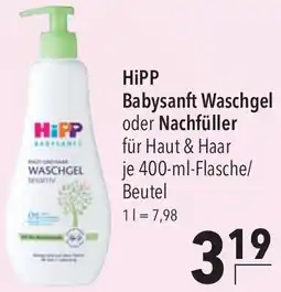 CITTI Markt HiPP Babysanft Waschgel oder Nachfüller Angebot