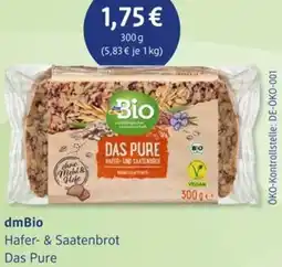 dm drogerie dmBio Hafer- & Saatenbrot Das Pure Angebot