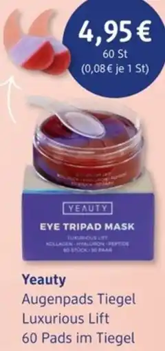 dm drogerie Yeauty Augenpads Tiegel Luxurious Lift Angebot