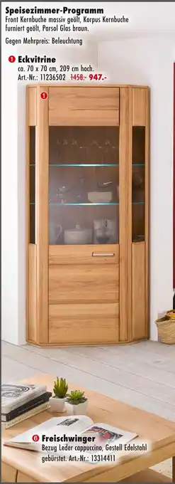 Möbel Mahler Eckvitrine Angebot