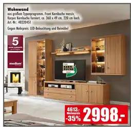 Möbel Mahler Medium wohnwand Angebot