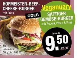 Hofmeister Hofmeister-beef-cheese-burger oder saftiger gemüse-burger Angebot