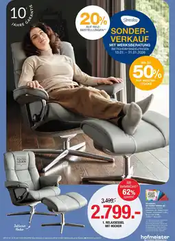 Hofmeister Stressless relaxsessel mit hocker Angebot