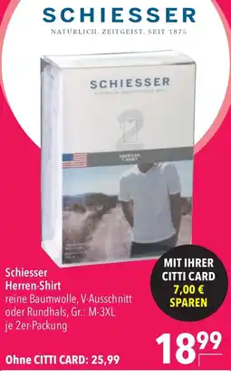 CITTI Markt Schiesser Herren-Shirt Angebot