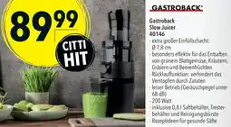 CITTI Markt Gastroback Slow Juicer 40146 Angebot