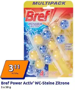 Action Bref Power Activ' WC-Steine Zitrone Angebot