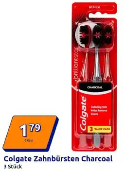 Action Colgate Zahnbürsten Charcoal Angebot
