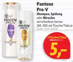 Nah & Frisch Pantene Pro-V Shampoo, Spülung oder Miracles Angebot
