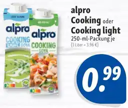 Nah & Frisch alpro Cooking oder Cooking light Angebot