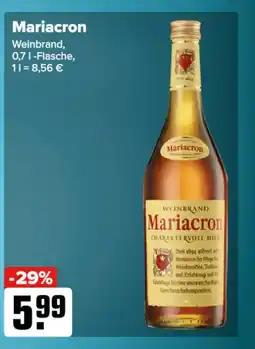 Logo Getränkemarkt Mariacron Weinbrand Angebot