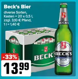 Logo Getränkemarkt Beck's Bier Angebot