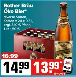 Logo Getränkemarkt Rother Bräu Öko Bier Angebot