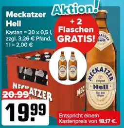 Logo Getränkemarkt Meckatzer Hell Angebot