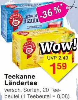 Wiglo Wunderland Teekanne Ländertee Angebot