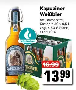 Logo Getränkemarkt Kapuziner Weißbier Angebot