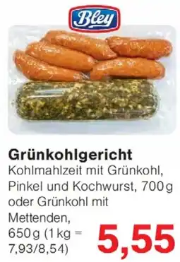Wiglo Wunderland Bley Grünkohlgericht Angebot