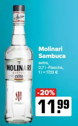 Logo Getränkemarkt Molinari Sambuca extra Angebot