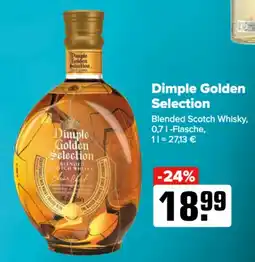Logo Getränkemarkt Dimple Golden Selection Blended Scotch Whisky Angebot