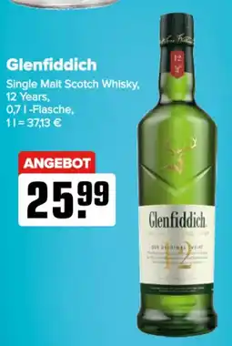 Logo Getränkemarkt Glenfiddich Single Malt Scotch Whisky, 12 Years Angebot