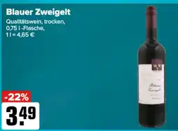 Logo Getränkemarkt Blauer Zweigelt Qualitätswein, trocken Angebot