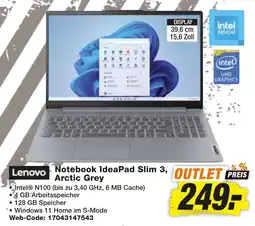 HEM Expert Lenovo Notebook IdeaPad Slim 3 Arctic Grey Angebot