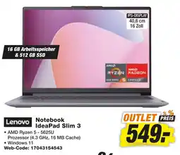 HEM Expert Lenovo Notebook IdeaPad Slim 3 Angebot