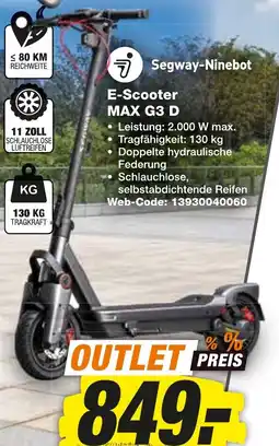 HEM Expert Segway-Ninebot E-Scooter MAX G3 D Angebot