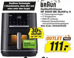 HEM Expert BRAUN Heißluftfritteuse HF 50551 BK MultiFry 5 Angebot