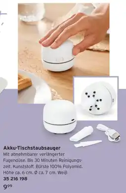Tchibo Akku-Tischstaubsauger Angebot