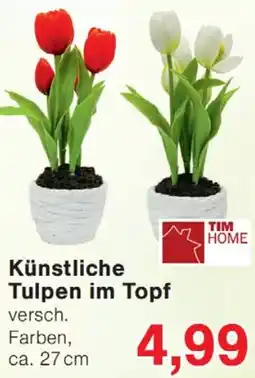 Wiglo Wunderland TIM HOME Künstliche Tulpen im Topf Angebot