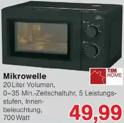 Wiglo Wunderland TIM HOME Mikrowelle Angebot