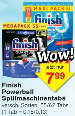 Wiglo Wunderland Finish Powerball Spülmaschinentabs Angebot