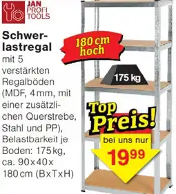 Wiglo Wunderland JAN PROFI TOOLS Schwerlastregal Angebot
