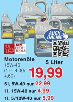 Wiglo Wunderland JAN PROFI TOOLS Motorenöle Angebot