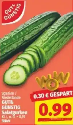 NP Discount GUT & GÜNSTIG Salatgurken Angebot