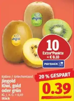NP Discount Jingold Kiwi, gold oder grün Angebot